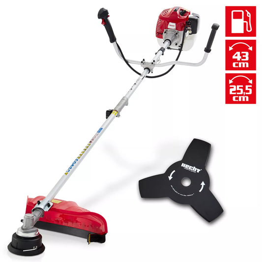 Freischneider Motorsense Benzin 43 cm Schnittkreis 2 PS Tragegurt Rasen Trimmer